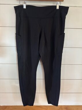 lululemon athletica Black High-Rise Leggings with Side Pockets